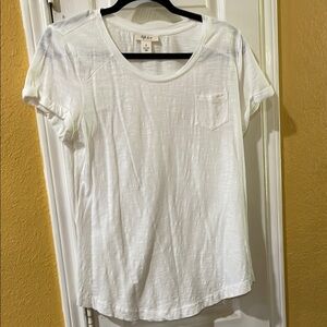 Style & Co. White Short Sleeve Tee Classic Crew